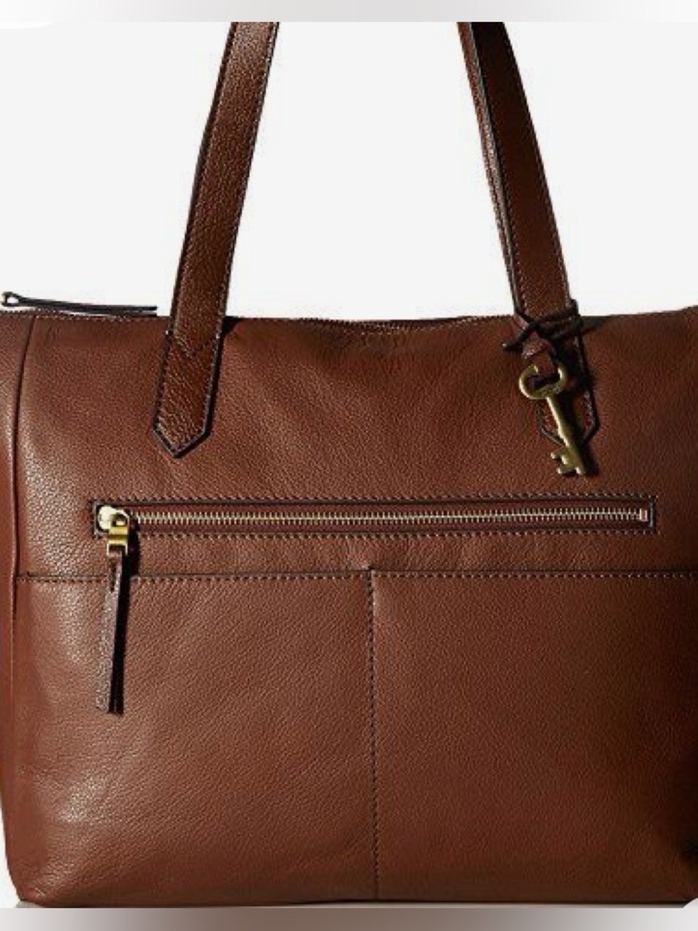 Fossil Fiona brown leather bag
